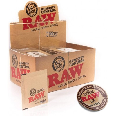 RAW 8G 62% HUMIDITY CONTROL 60/DISP - BOOST POWERED PRODUCT